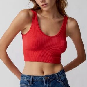 urban outfitters out from under drew seamless ribbed crop tank